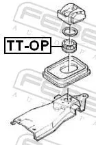 FEBEST Bearing, selector-/shift rod (TT-OP)
