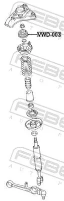 FEBEST Rubber Buffer, suspension (VWD-003)