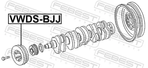 FEBEST Belt Pulley, crankshaft (VWDS-BJJ)