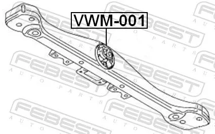 FEBEST Mounting, automatic transmission (VWM-001)