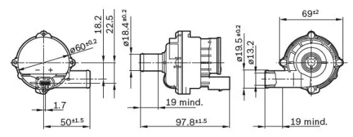 BOSCH Auxiliary Water Pump (cooling water circuit) (0392023004)