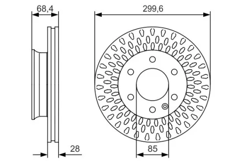 BOSCH Brake Disc (0 986 479 R78)