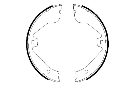 BOSCH Brake Shoe Set, parking brake (0986487705)