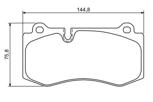 BOSCH Brake Pad Set, disc brake (0986494167)