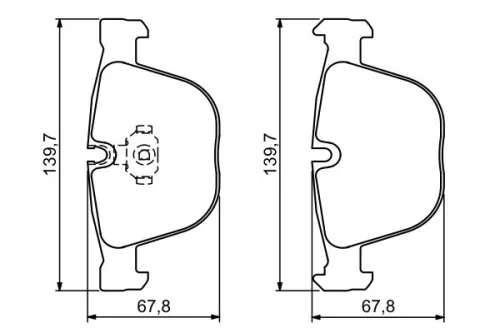 BOSCH Brake Pad Set, disc brake (0986494325)