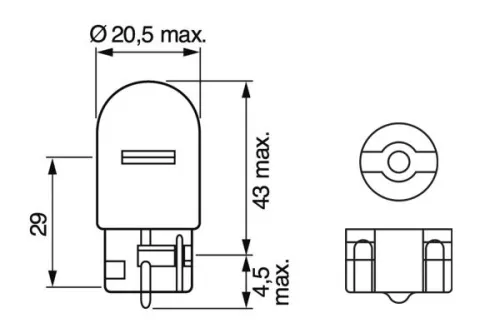BOSCH Bulb, direction indicator (1 987 302 222)