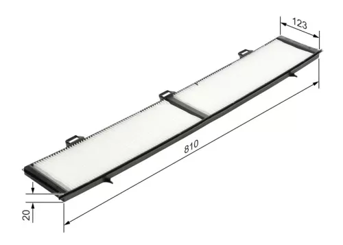 BOSCH Filter, cabin air (1987432124)