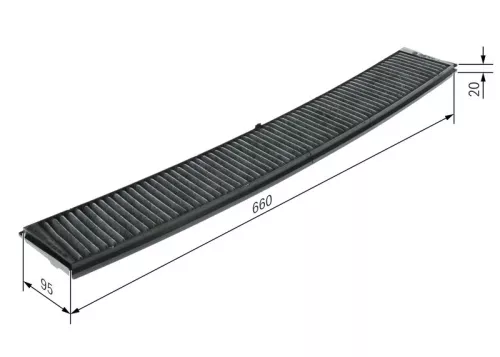 BOSCH Filter, cabin air (1987432336)