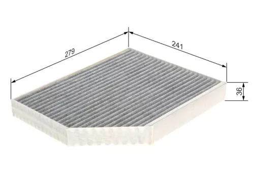BOSCH Filter, cabin air (1987432369)