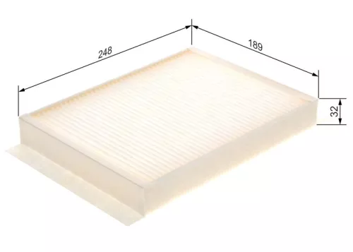 BOSCH Filter, cabin air (1987435058)