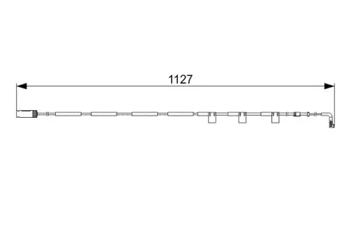 BOSCH Warning Contact, brake pad wear (1 987 473 059)