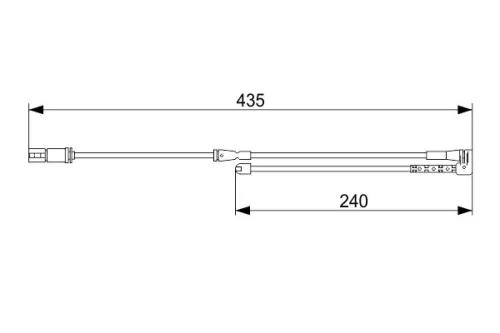 BOSCH Warning Contact, brake pad wear (1 987 473 543)