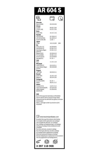 BOSCH Wiper Blade (3397118908)