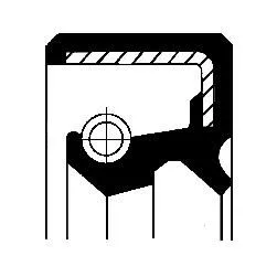 CORTECO Shaft Seal, steering gear (01020066B)