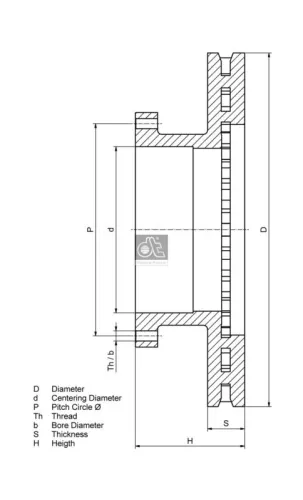 DT Spare Parts Brake Disc (4.63991)