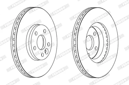FERODO Brake Disc (DDF1567C)