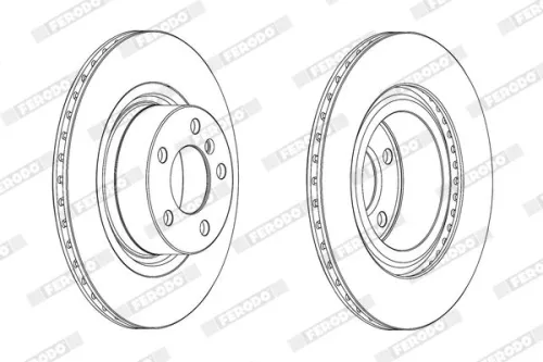 FERODO Brake Disc (DDF2038C)