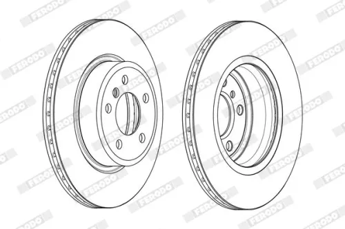 FERODO Brake Disc (DDF2039C)