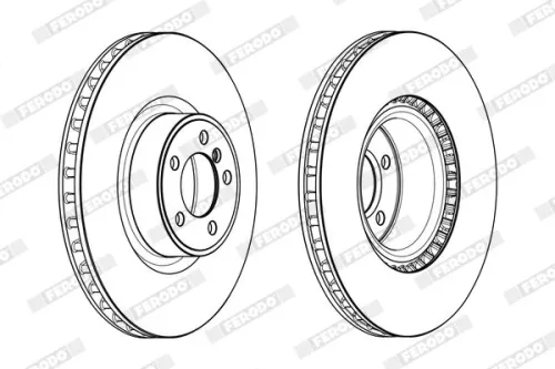 FERODO Brake Disc (DDF2086C-1)