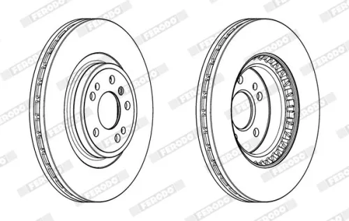 FERODO Brake Disc (DDF2203C-1)