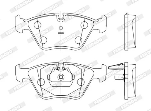 FERODO Brake Pad Set, disc brake (FDB1073)
