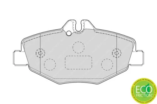 FERODO Brake Pad Set, disc brake (FDB1414)