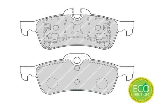 FERODO Brake Pad Set, disc brake (FDB1676)