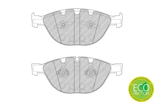FERODO Brake Pad Set, disc brake (FDB1883)