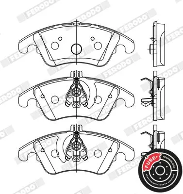 FERODO Brake Pad Set, disc brake (FDB1979)