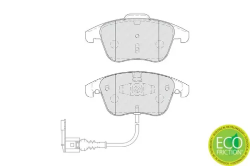 FERODO Brake Pad Set, disc brake (FDB4057)
