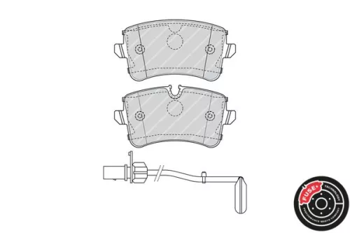 FERODO Brake Pad Set, disc brake (FDB4393)