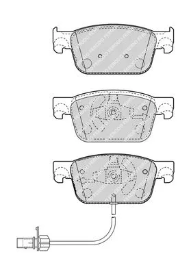 FERODO Brake Pad Set, disc brake (FDB4871)