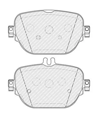 FERODO Brake Pad Set, disc brake (FDB5287)