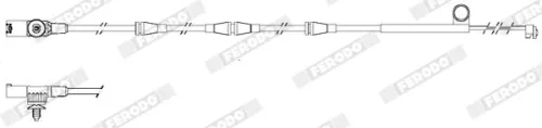 FERODO Warning Contact, brake pad wear (FWI297)