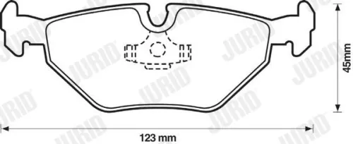 JURID Brake Pad Set, disc brake (571960JC)