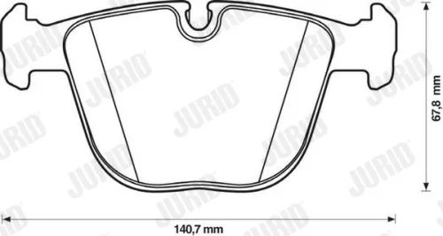 JURID Brake Pad Set, disc brake (571991JC)