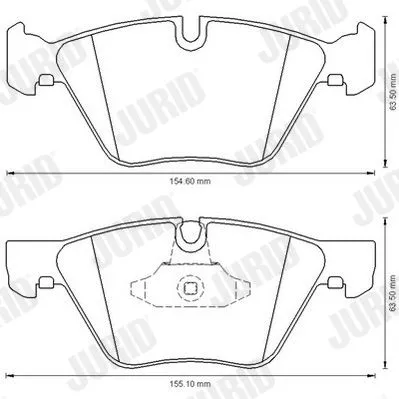 JURID Brake Pad Set, disc brake (573151JC)