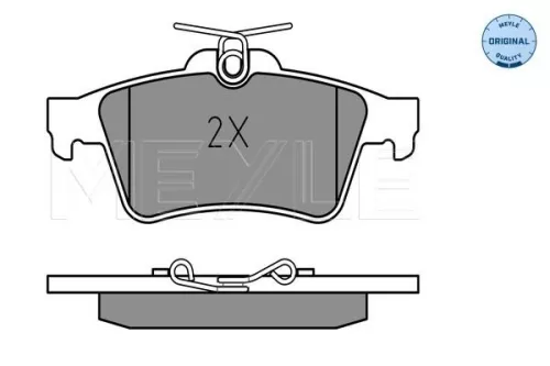 MEYLE Brake Pad Set, disc brake (0252413716)