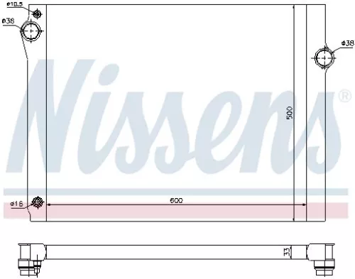 NISSENS Radiator, engine cooling (60768)