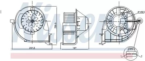 NISSENS Interior Blower (87802)
