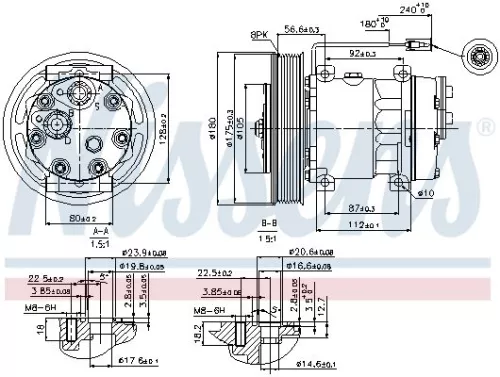 NISSENS Compressor, air conditioning (89353)
