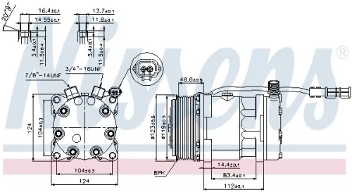 NISSENS Compressor, air conditioning (89139)
