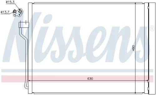 NISSENS Condenser, air conditioning (940288)