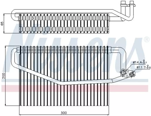 NISSENS Evaporator, air conditioning (92173)