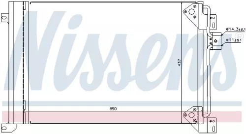 NISSENS Condenser, air conditioning (94713)