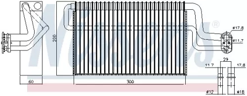 NISSENS Evaporator, air conditioning (92306)