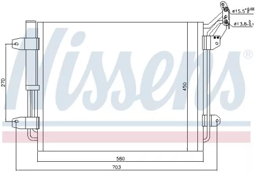 NISSENS Condenser, air conditioning (940138)