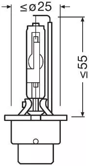 OSRAM Bulb, headlight (66250CBI)