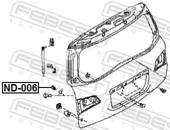 FEBEST Buffer, bonnet (ND-006)