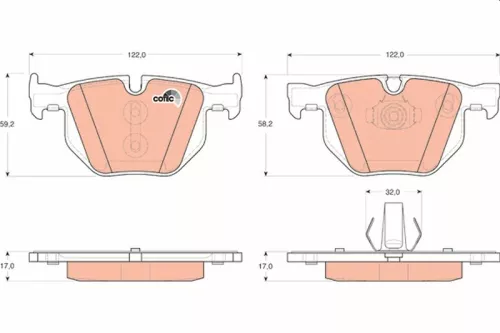 Brake Pad Set, disc brake